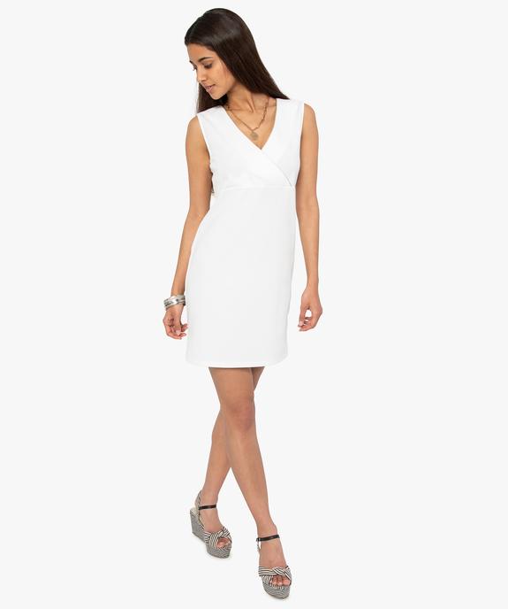 Robe femme avec double décolleté en V vue1 - GEMO(FEMME PAP) - GEMO