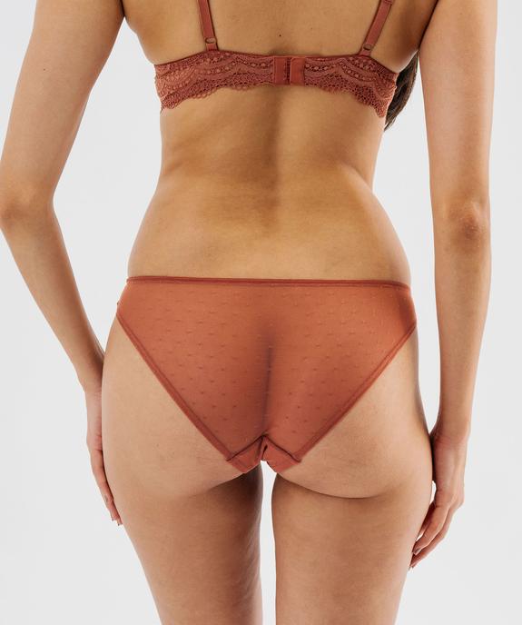 Culottes en dentelle et tulle femme (lot de 2) vue3 - GEMO(HOMWR FEM) - GEMO