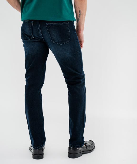 Jean straight en denim extensible homme vue3 - GEMO 4G HOMME - GEMO