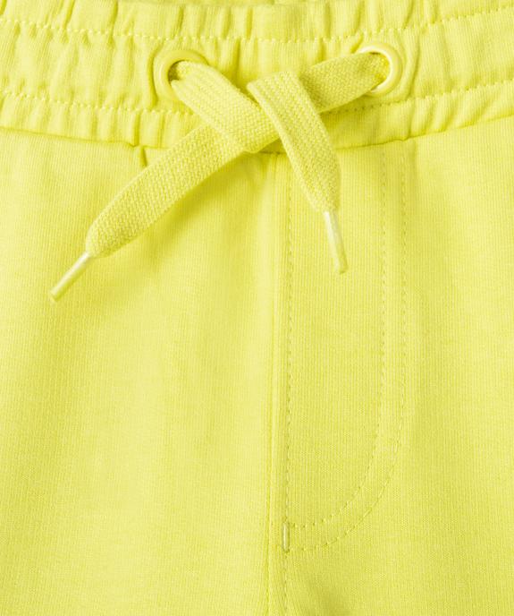 Bermuda garçon en maille unie à taille élastiquée vue2 - GEMO (ENFANT) - GEMO