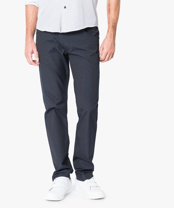 Pantalon à rayures de ville vue1 - GEMO (HOMME) - GEMO