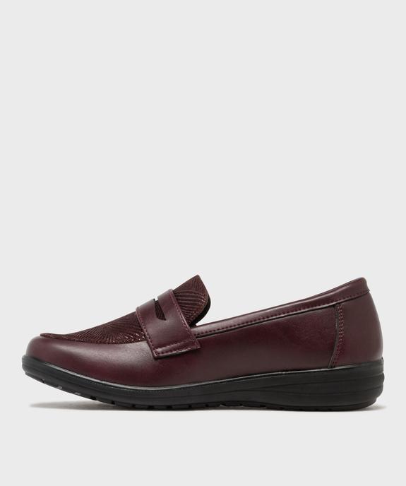 Mocassin confort avec dessus irisé femme vue3 - G'FLEX - GEMO