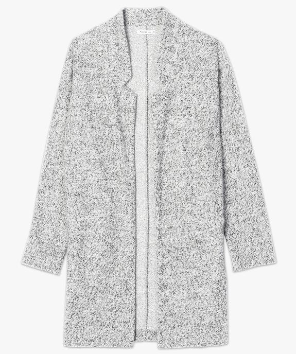 Veste femme mi-longue mouchetée au porté ouvert vue4 - FOLLOW ME - GEMO