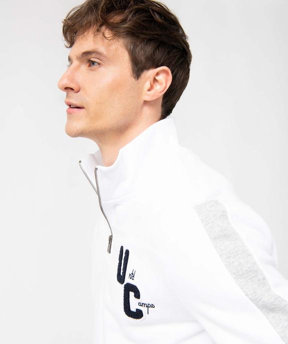 Sweat homme à col camionneur zippé - Camps United vue5 - CAMPS UNITED - GEMO