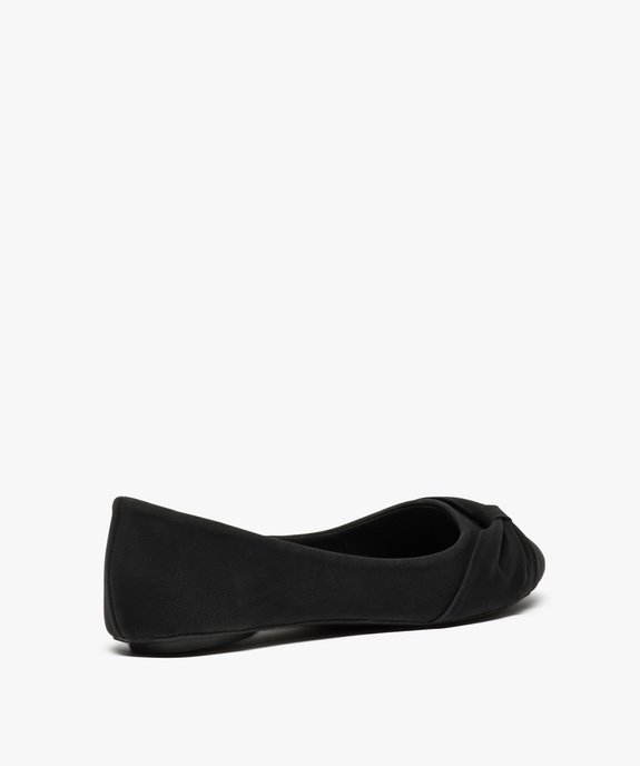 Ballerines femme unies avec nœud drapé vue4 - GEMO(URBAIN) - GEMO
