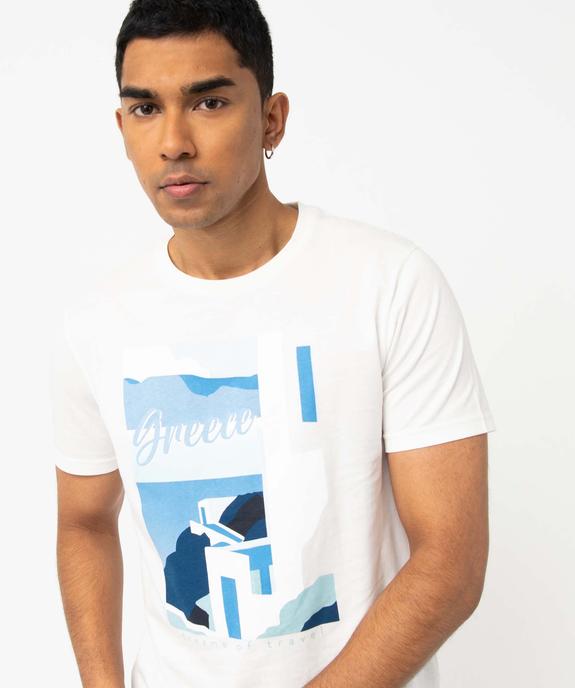 Tee-shirt homme à manches courtes à motif estival vue5 - GEMO 4G HOMME - GEMO