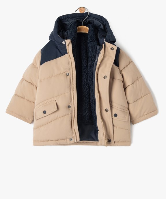 Blouson à capuche avec gilet amovible bébé garçon vue3 - GEMO 4G BEBE - GEMO
