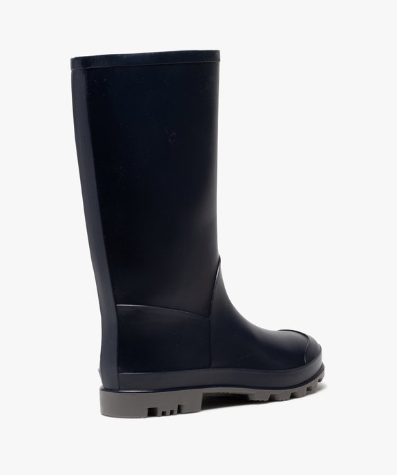 Bottes de pluie femme unies à semelle crantée vue4 - FOLLOW ME - GEMO