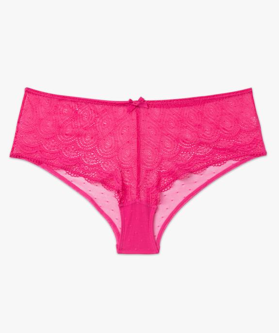 Shorty en dentelle et tulle femme grande taille vue4 - GEMO(HOMWR FEM) - GEMO