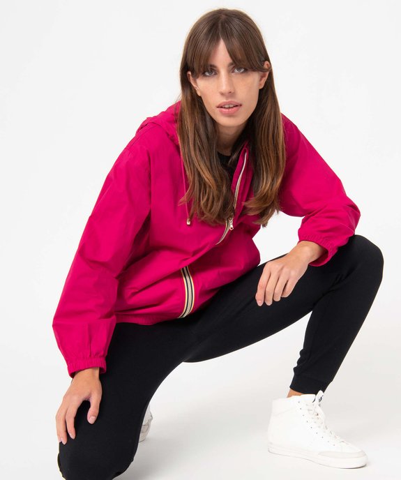 Blouson femme imperméable avec capuche vue1 - GEMO(FEMME PAP) - GEMO