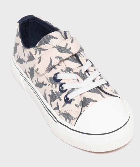 Baskets en toile à motifs dinosaures garçon - 5 Miles vue5 - 5 MILES GEMO FOR GOOD - GEMO