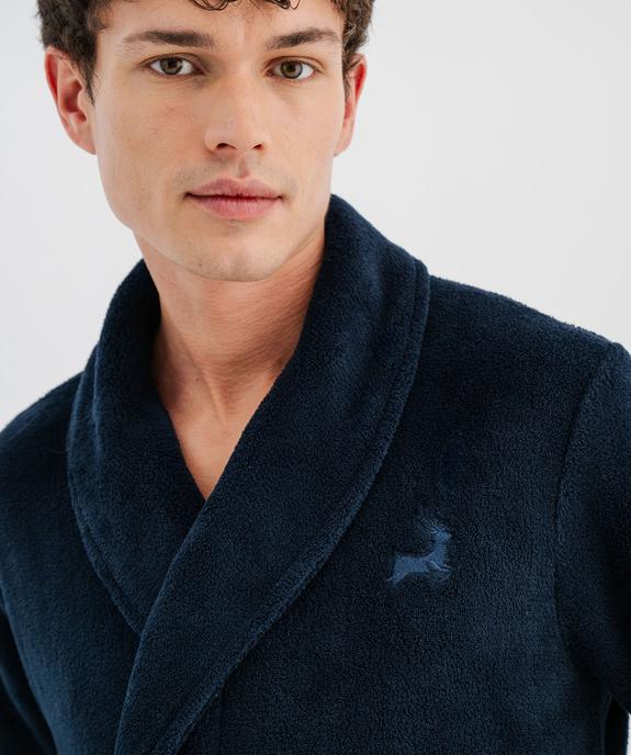 Robe de chambre en maille douillette homme vue2 - GEMO(HOMWR HOM) - GEMO