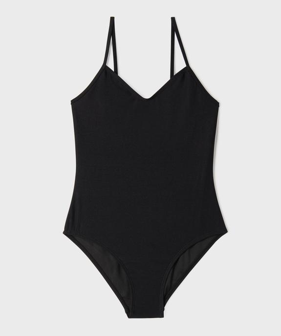 Maillot de bain 1 pièce pailletée fille vue1 - GEMO (JUNIOR) - GEMO