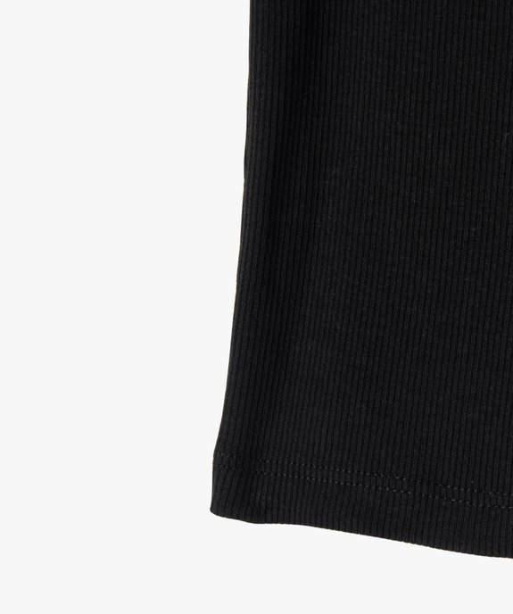 Débardeur en maille côtelée coupe courte fille vue8 - GEMO 4G FILLE - GEMO