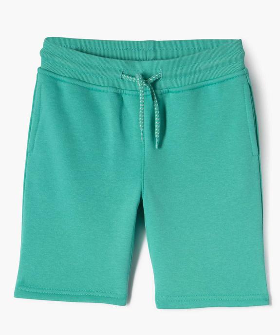 Bermuda en maille avec intérieur molletonné garçon vue5 - GEMO (ENFANT) - GEMO