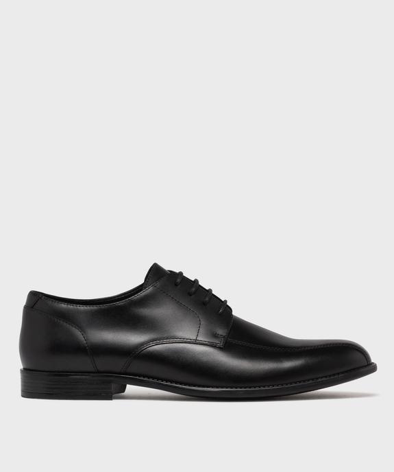 Derbies en cuir surpiqués homme - Tanéo vue1 - TANEO - GEMO