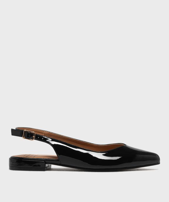 Escarpins slingback à bout pointu et talon plat femme - Follow Me vue1 - FOLLOW ME - GEMO