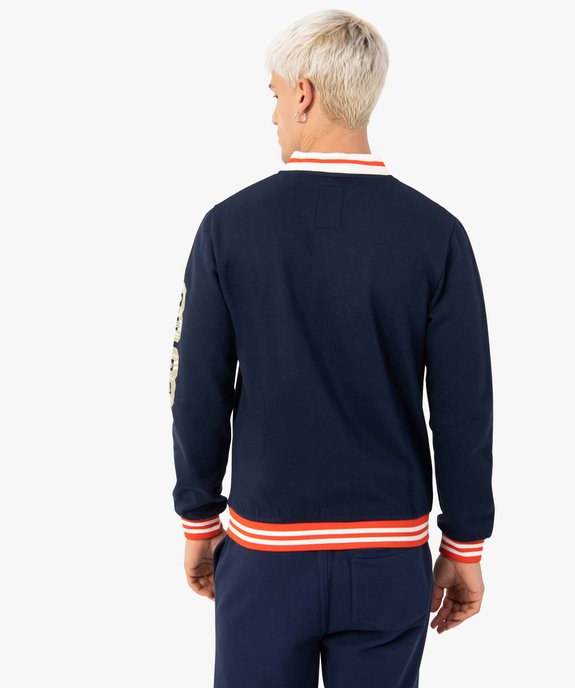 Sweat homme boutonné esprit teddy  – Camps United vue3 - CAMPS UNITED - GEMO