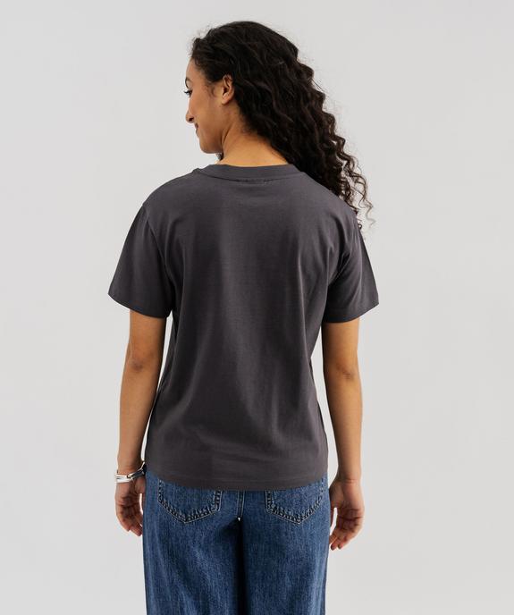 Tee-shirt manches courtes avec motif rock femme - Nirvana vue3 - NIRVANA - GEMO