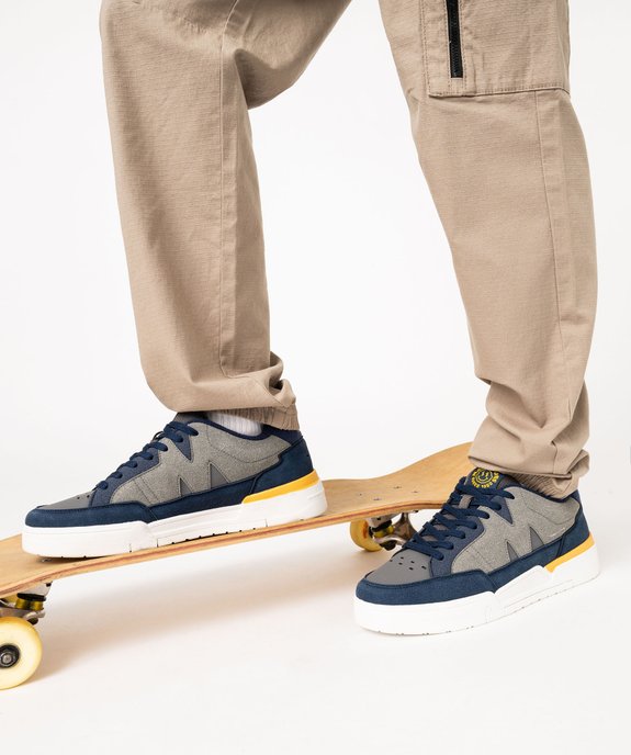 Baskets homme en suédine style skateboard - Maui & Sons vue1 - MAUI ANS SONS - GEMO