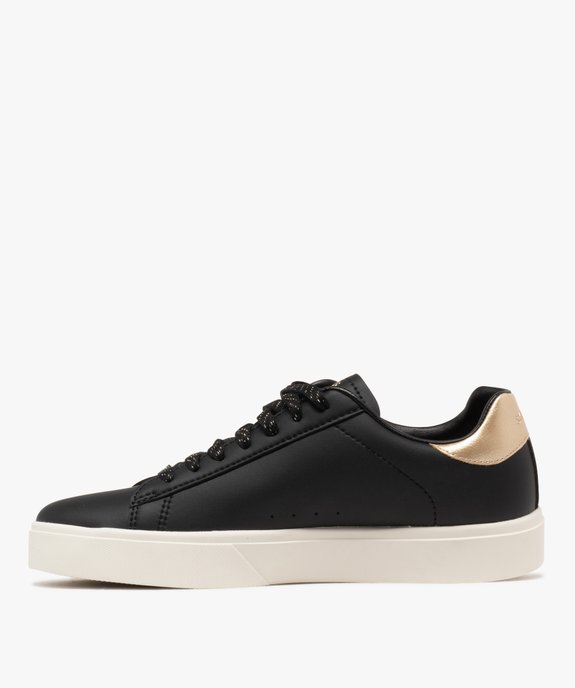Baskets basses à lacets et détails brillants femme  - Skechers vue3 - SKECHERS - GEMO