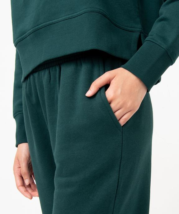 Pantalon de jogging en molleton femme vue5 - GEMO(FEMME PAP) - GEMO