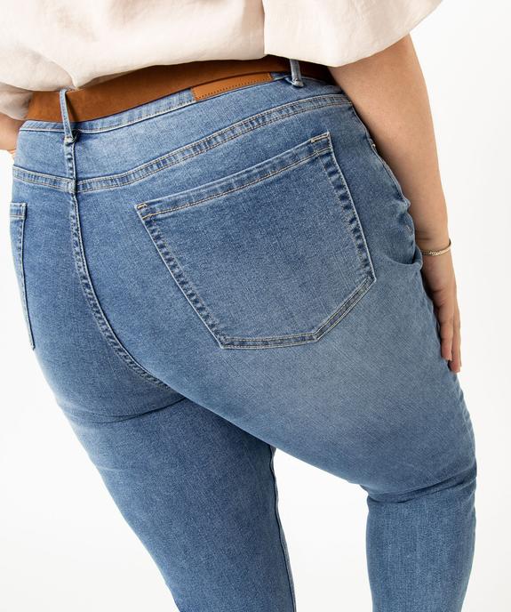 Jean slim 7/8e avec ceinture femme grande taille vue6 - GEMO (G TAILLE) - GEMO