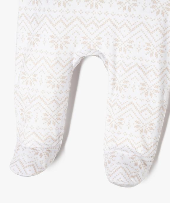 Pyjama de Noël en velours imprimé bébé vue3 - GEMO(BB COUCHE) - GEMO