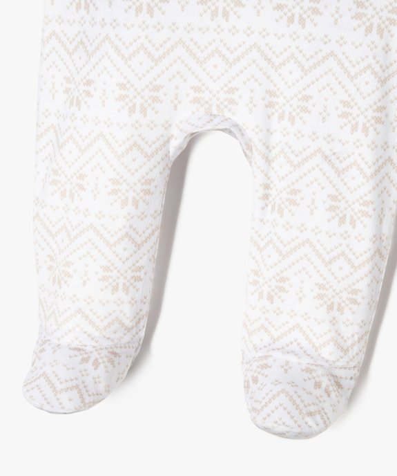Pyjama de Noël en velours imprimé bébé vue2 - GEMO(BB COUCHE) - GEMO