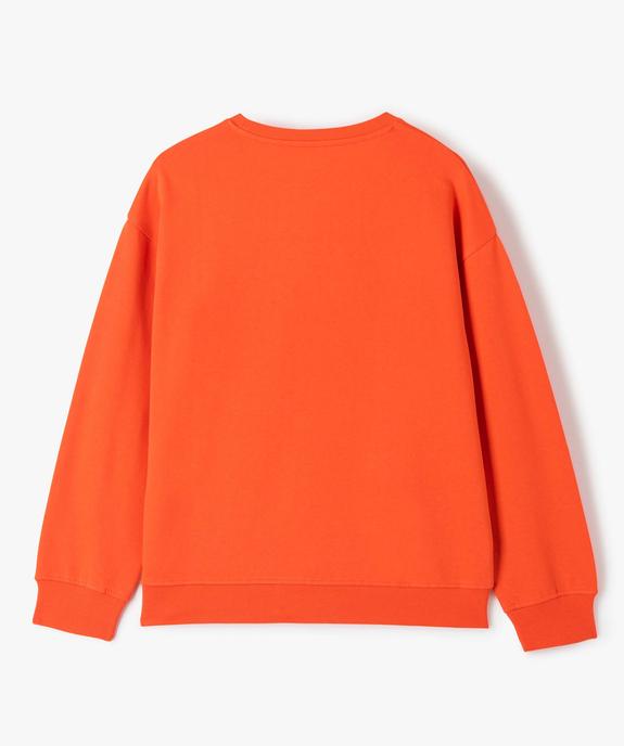 Sweat fille molletonné avec inscription brodée vue5 - GEMO (JUNIOR) - GEMO