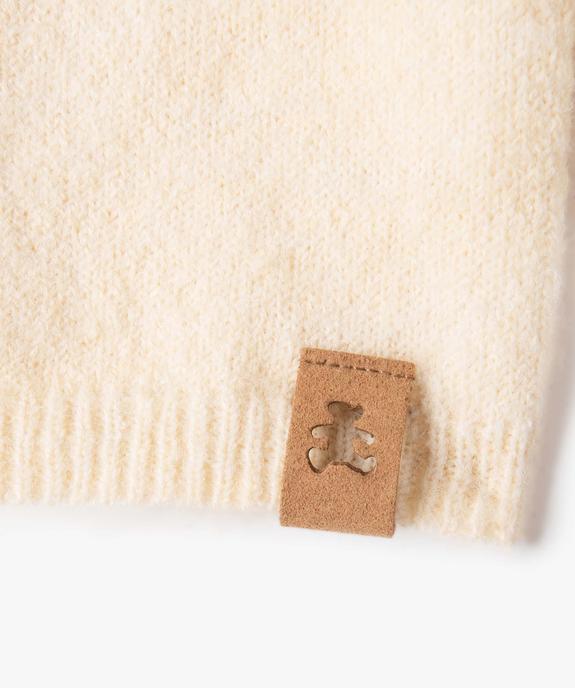 Pull de Noël bébé fille à motifs pailletés - LuluCastagnette vue2 - LULUCASTAGNETTE - GEMO