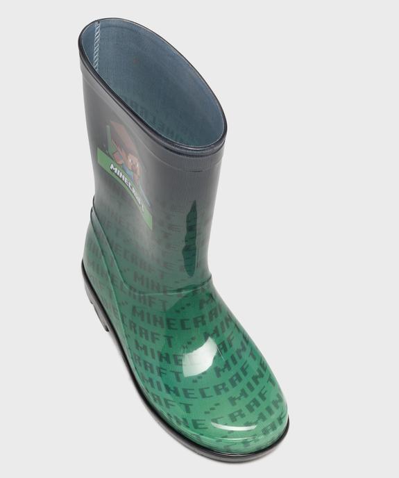 Bottes de pluie imprimées garçon - Minecraft vue5 - MINECRAFT - GEMO