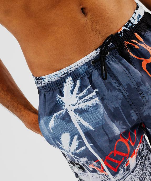 Short de bain imprimé homme vue2 - GEMO (PLAGE) - GEMO