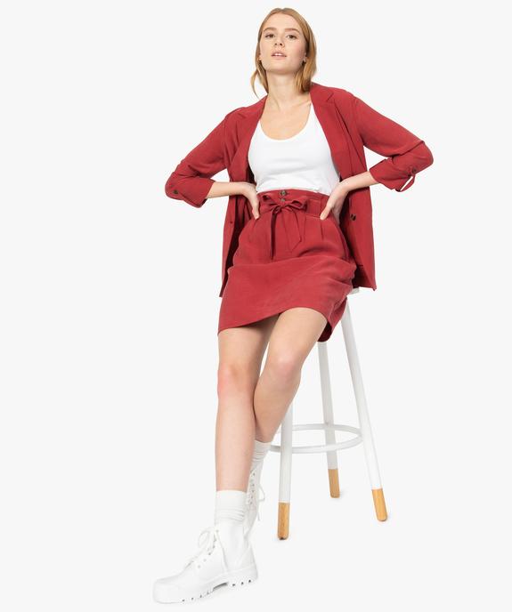 Veste blazer femme en viscose fluide vue5 - GEMO(FEMME PAP) - GEMO