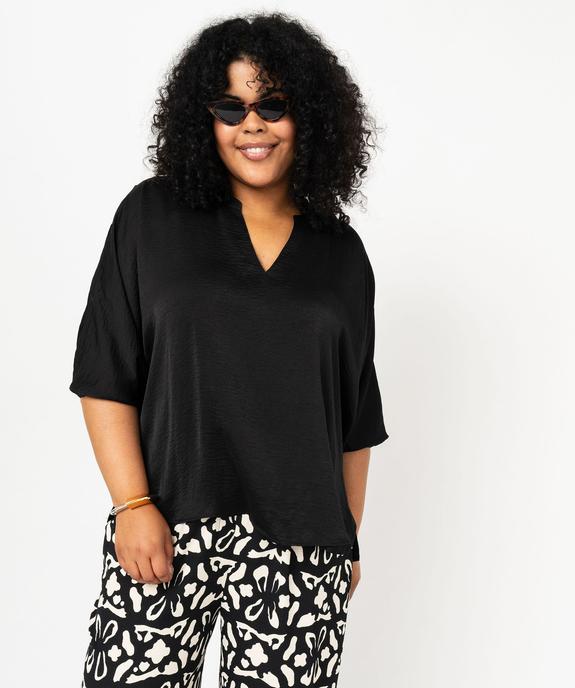 Blouse manches chauve-souris femme grande taille vue2 - GEMO 4G GT - GEMO