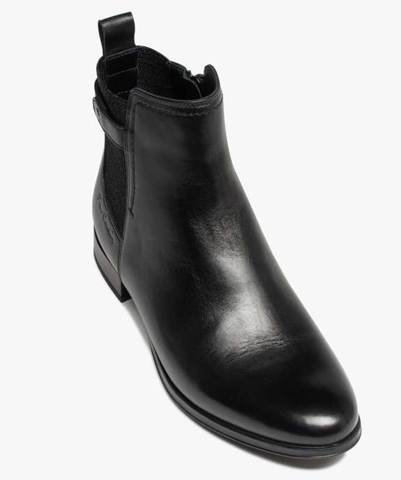 Boots dessus cuir avec élastique fantaisie sur tige femme - Pierre Cardin vue5 - PIERRE CARDIN DIFFUSION - GEMO