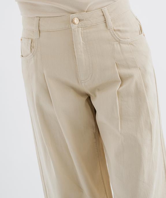 Jean wide leg à pinces femme vue3 - GEMO(FEMME PAP) - GEMO