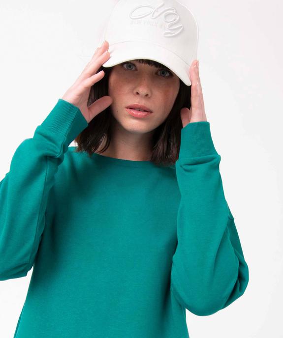 Sweat femme uni intérieur bouclettes - PREMIER PRIX BY GEMO Sweat femme uni intérieur bouclettes vue1 - PREMIER PRIX BY GEMO - GEMO