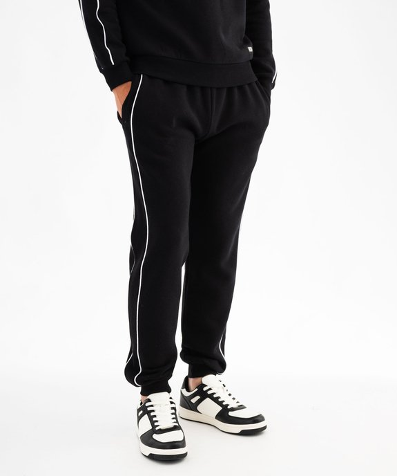 Jogging avec liserés contrastants homme vue1 - GEMO (HOMME) - GEMO