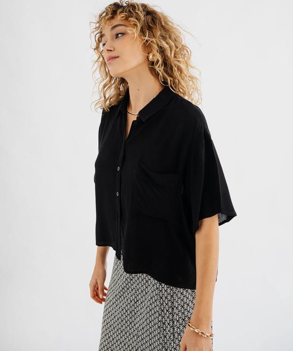 Chemise manches courtes ample et fluide femme vue2 - GEMO 4G FEMME - GEMO