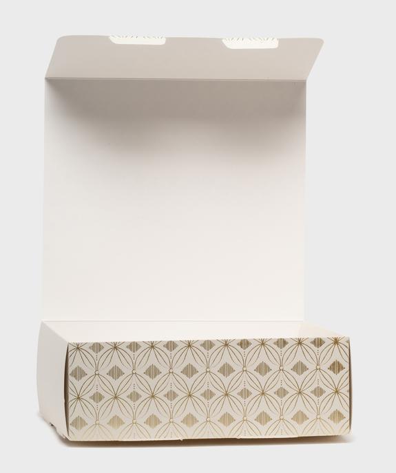 Boite cadeau rectangle à motifs scintillants vue3 - GEMO (ACCESS) - GEMO