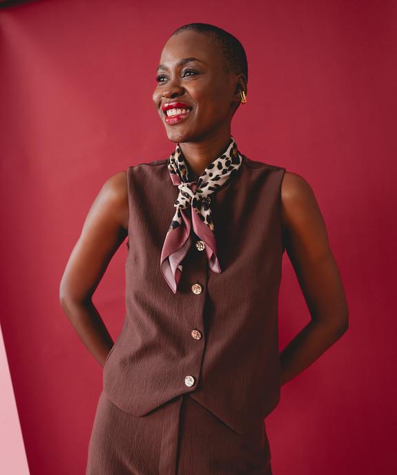 Top sans manches en maille extensible femme vue1 - GEMO(FEMME PAP) - GEMO