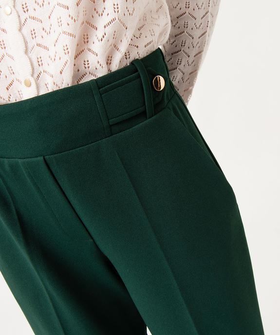 Pantalon 7/8ème à plis en maille fluide femme vue2 - GEMO(FEMME PAP) - GEMO