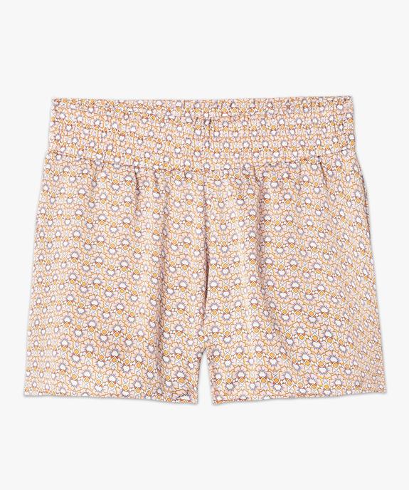 Bas de pyjama femme forme short à motifs fleuris vue4 - GEMO(HOMWR FEM) - GEMO