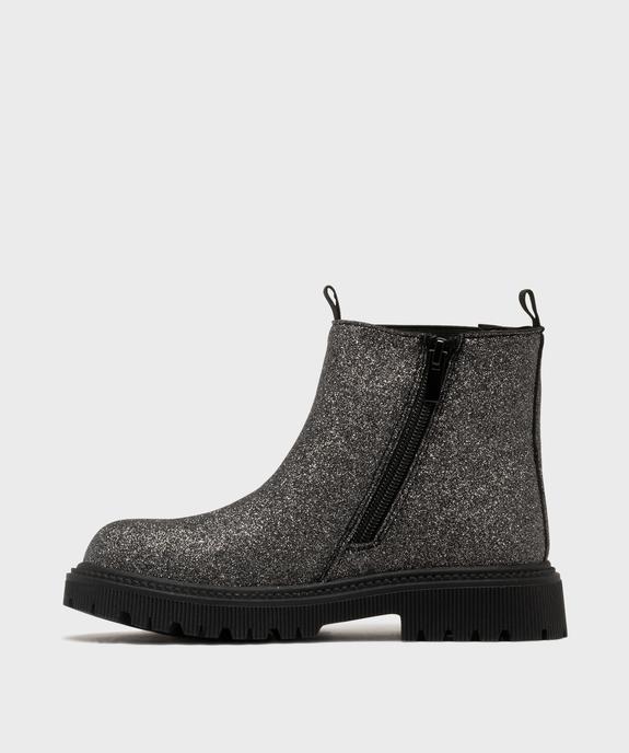 Bottines pailletées avec semelle crantée fille - Lovely Wings vue3 - LOVELY WINGS - GEMO