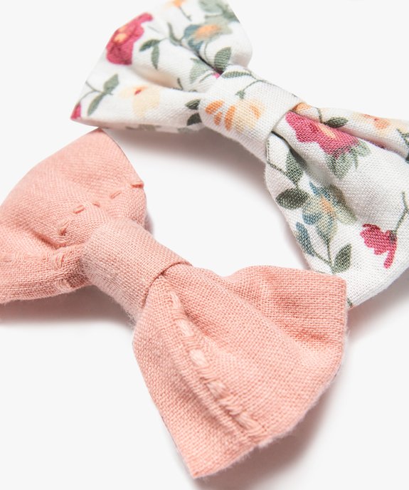 Pinces à cheveux fille avec nœud (lot de 4) vue2 - GEMO (ACCESS) - GEMO