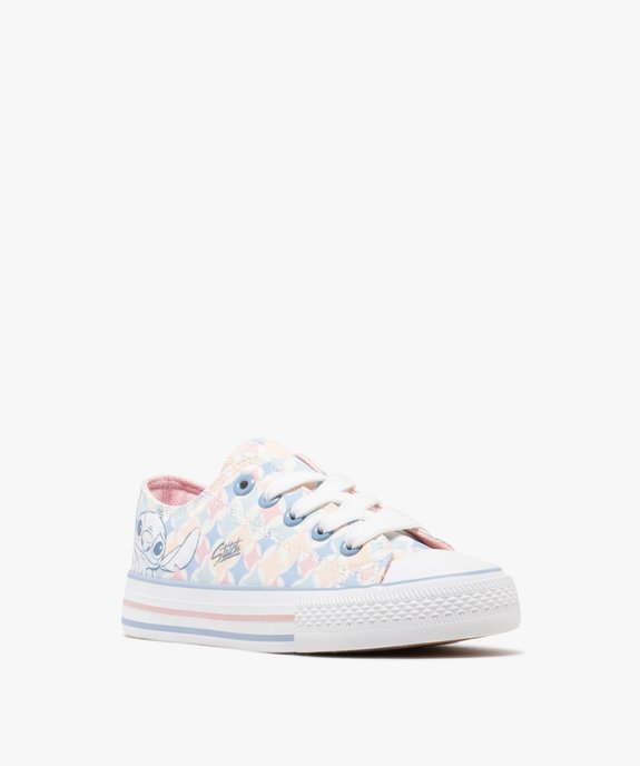 Baskets basses en toile à motifs fille - Stitch vue3 - LILO & STITCH - GEMO
