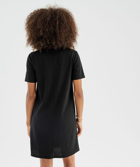 Robe manches courtes coupe droite et courte femme vue5 - GEMO(FEMME PAP) - GEMO