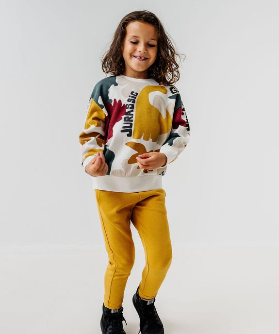 Pantalon de jogging avec intérieur molletonné garçon vue5 - GEMO (ENFANT) - GEMO