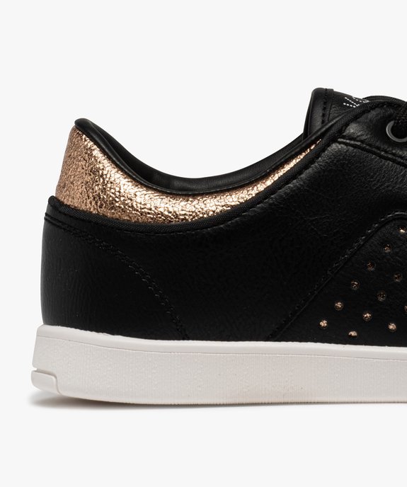 Baskets femme unies à lacets avec détails girly - Kappa vue6 - KAPPA - GEMO